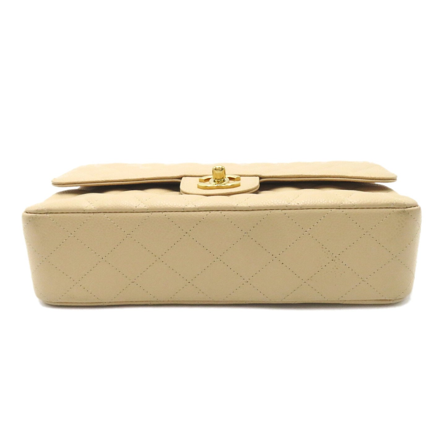 Chanel Timeless Beige Leather Shoulder Bag