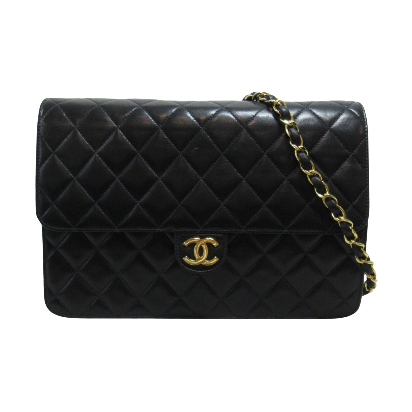 Chanel Wallet On Chain Black Leather Shoulder Bag