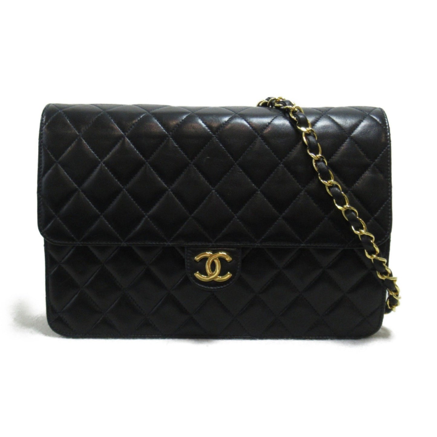 Chanel Wallet On Chain Black Leather Shoulder Bag