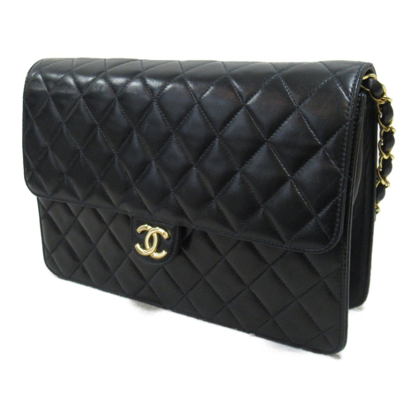 Chanel Wallet On Chain Black Leather Shoulder Bag