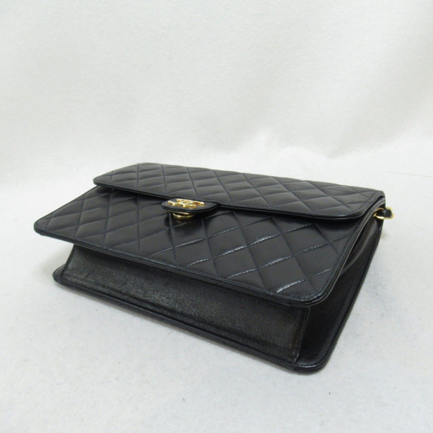 Chanel Wallet On Chain Black Leather Shoulder Bag