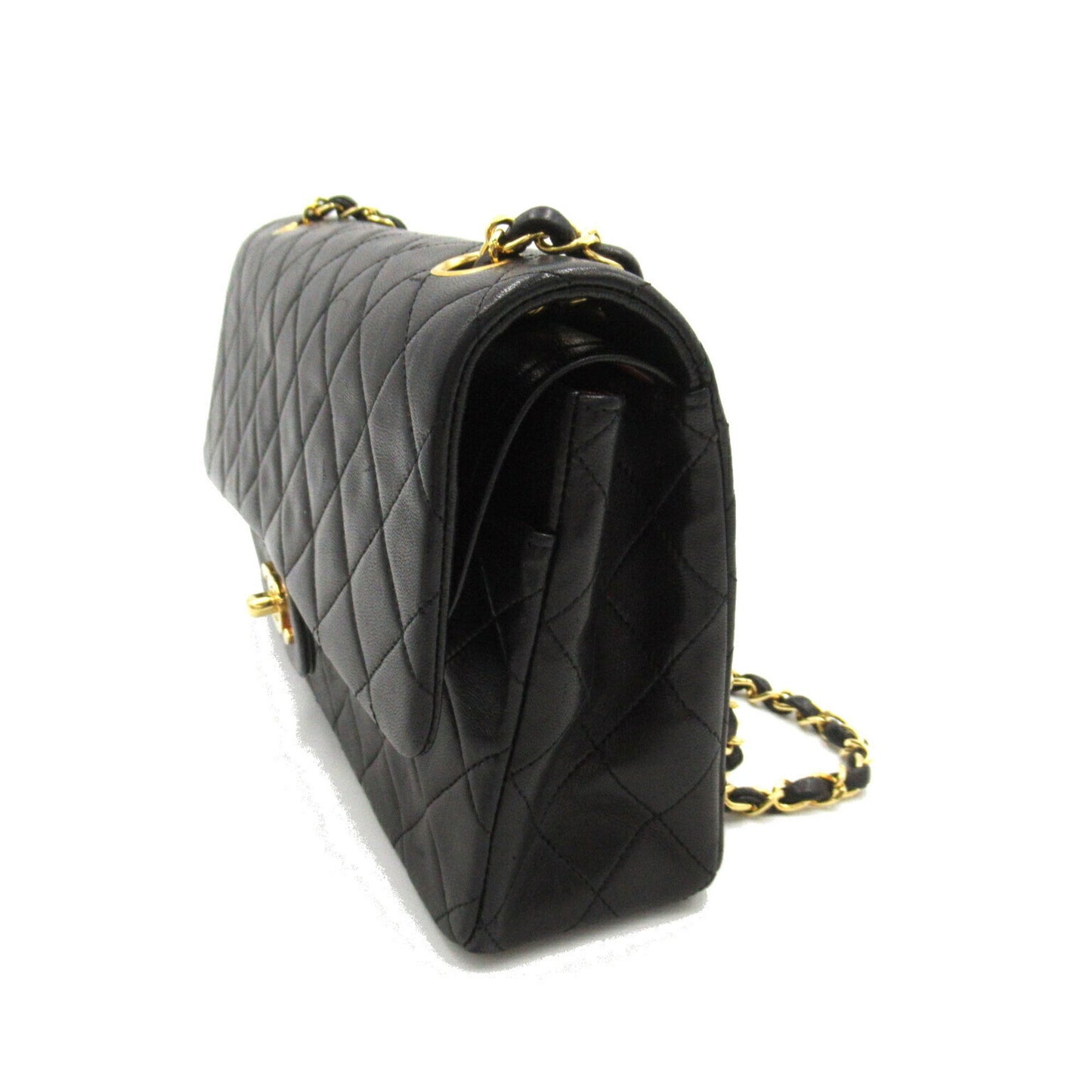 Chanel Timeless Black Leather Shoulder Bag