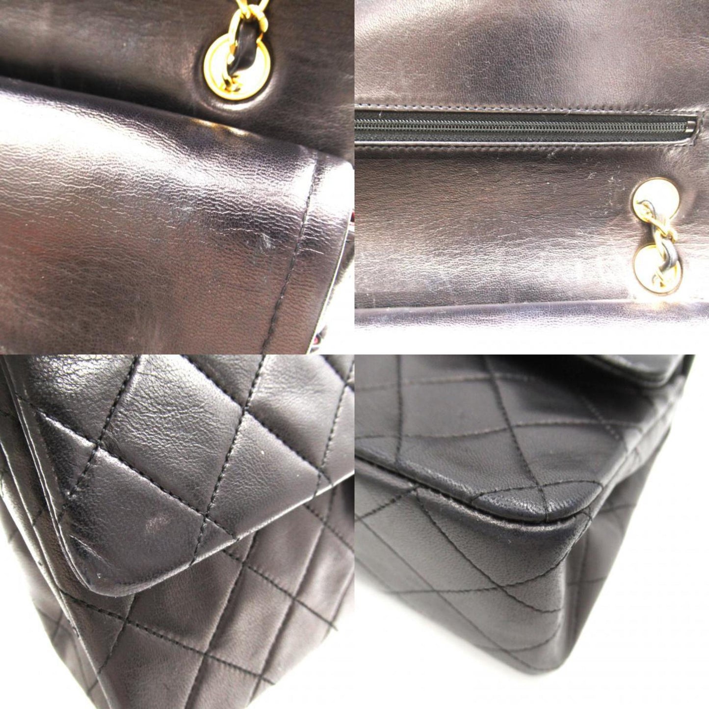 Chanel Timeless Black Leather Shoulder Bag