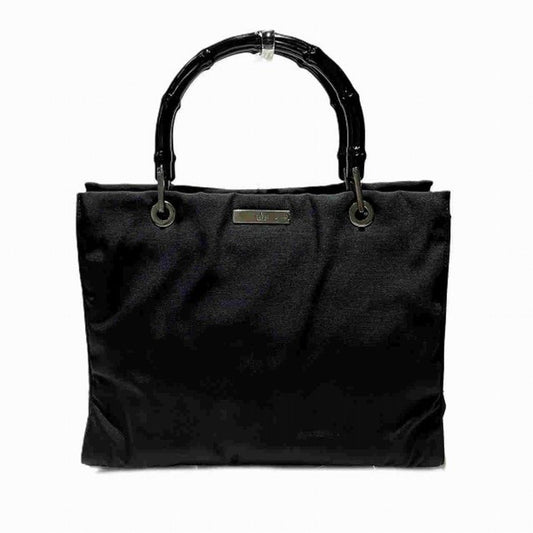 Gucci Bamboo Black Synthetic Hand Bag