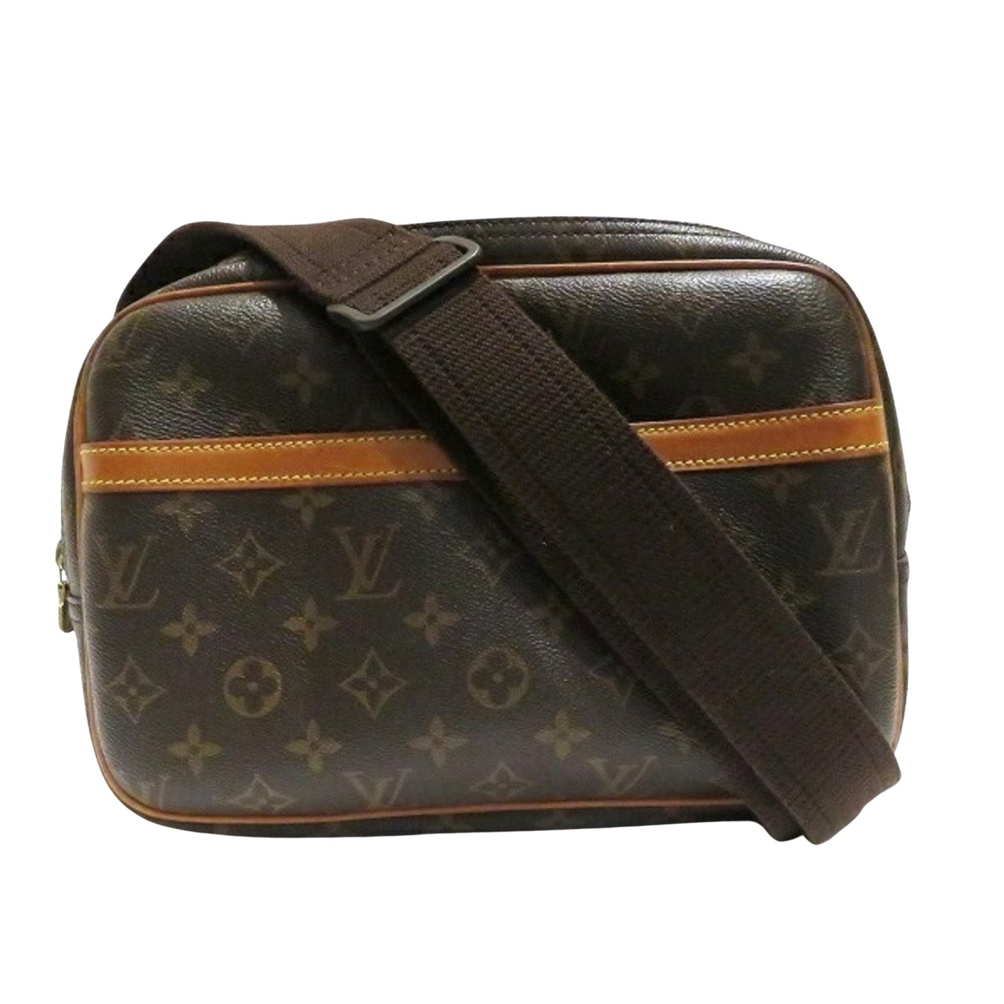 Louis Vuitton Reporter pm Brown Canvas Shoulder Bag