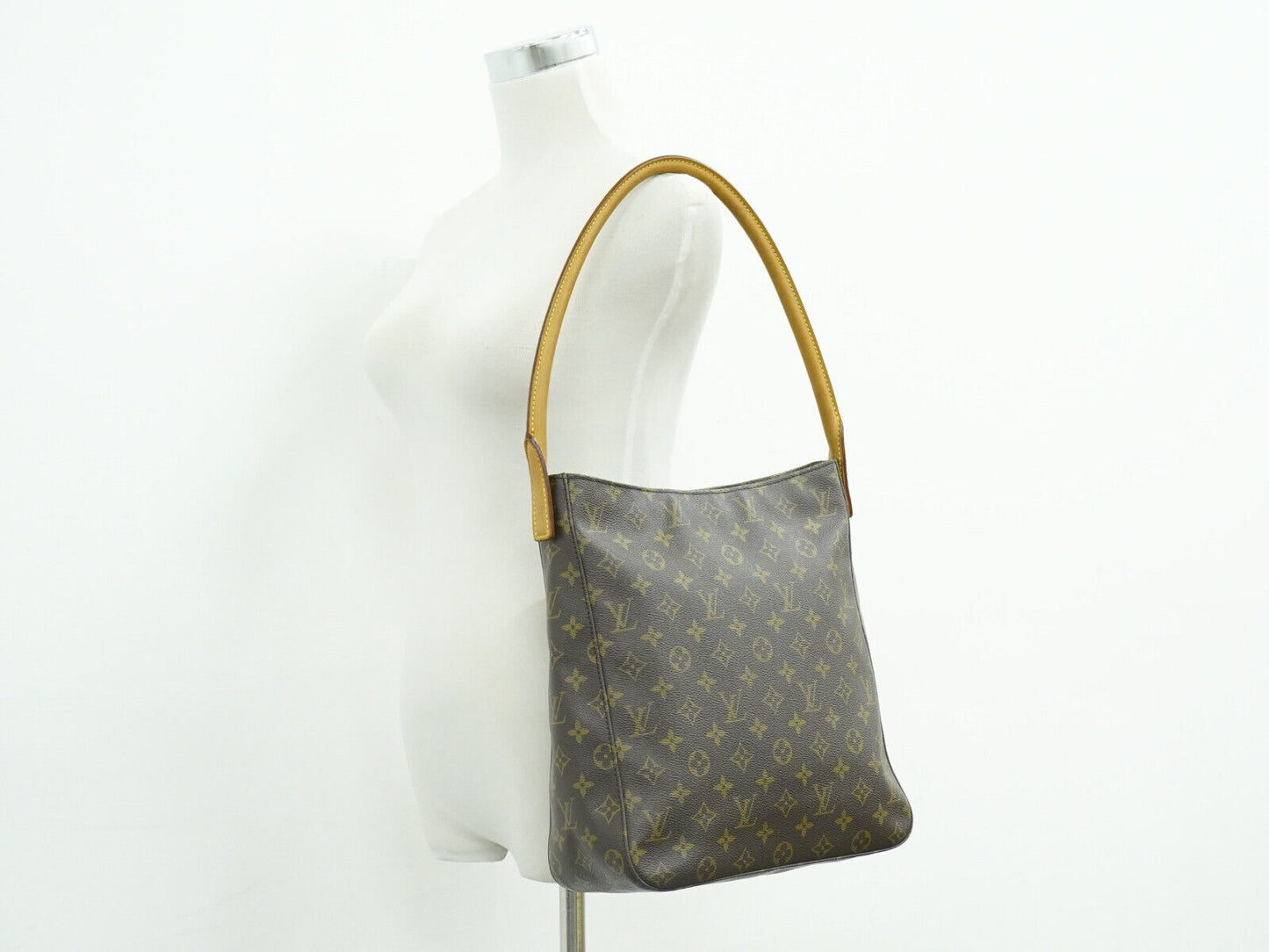 Louis Vuitton Looping Brown Canvas Shoulder Bag