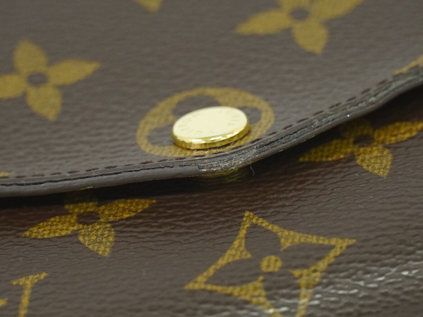 Louis Vuitton Sarah Brown Canvas Wallet Accessories