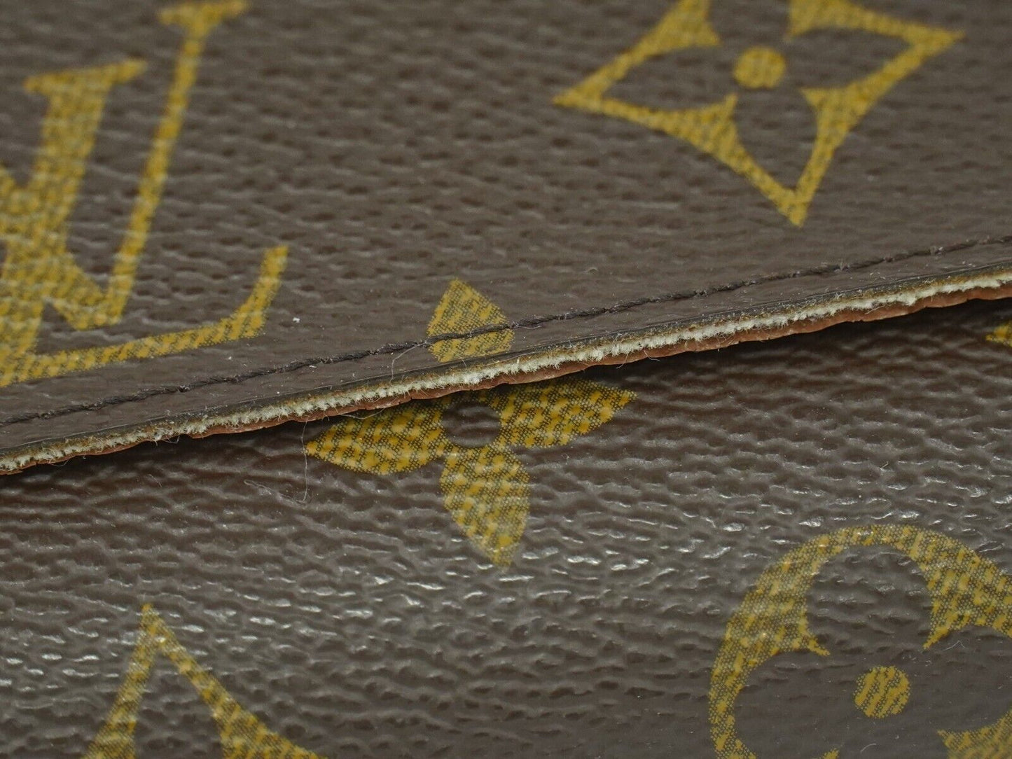 Louis Vuitton Sarah Brown Canvas Wallet Accessories