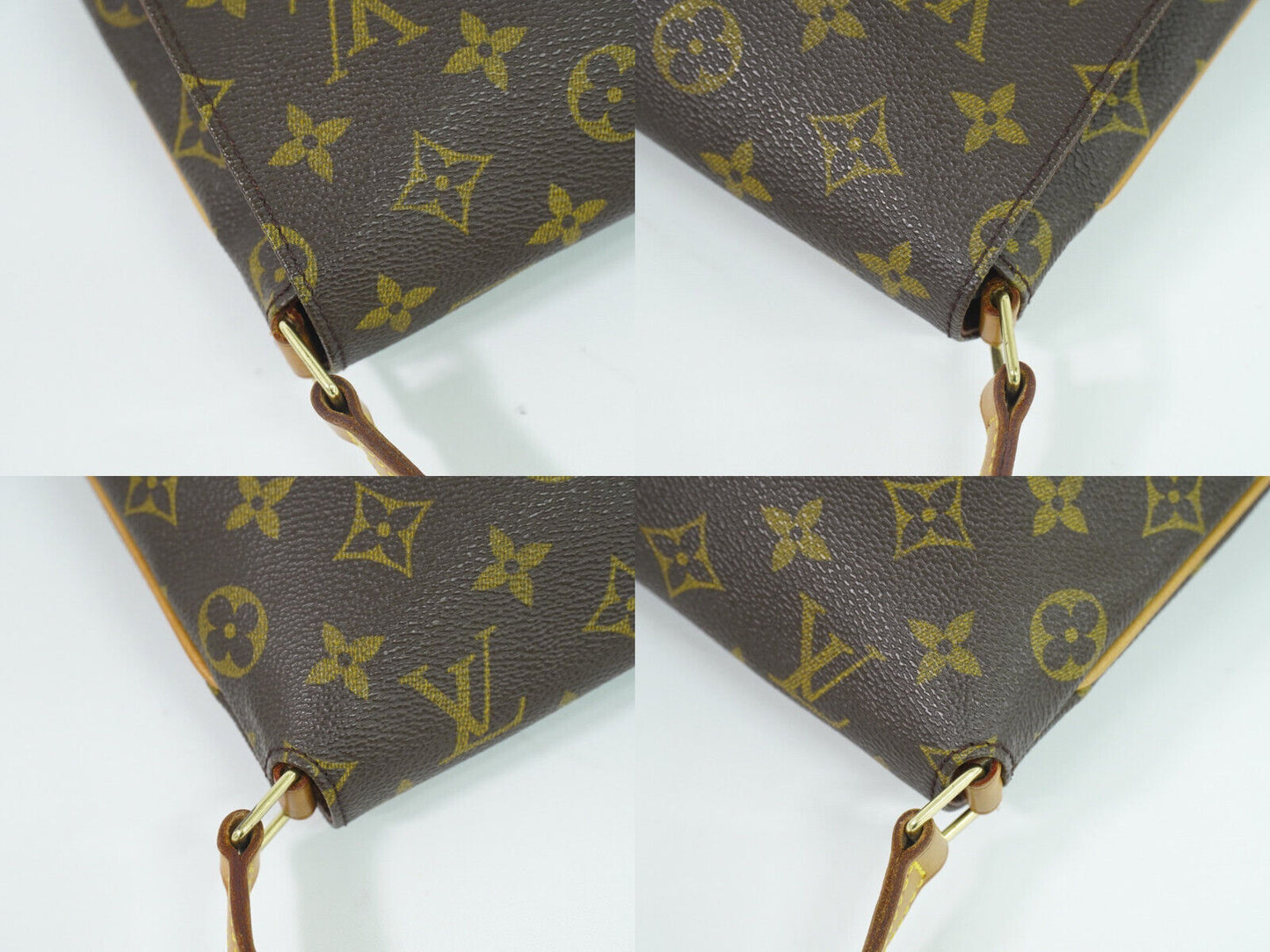 Louis Vuitton Musette Tango Brown Canvas Shoulder Bag