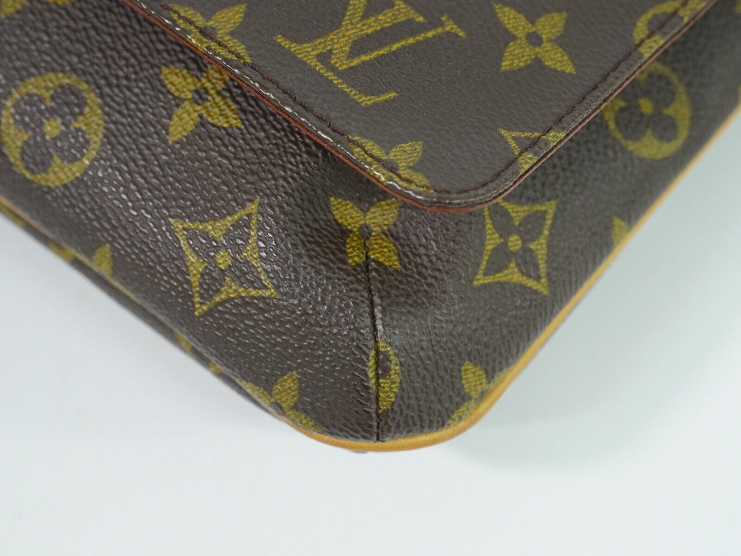 Louis Vuitton Musette Tango Brown Canvas Shoulder Bag