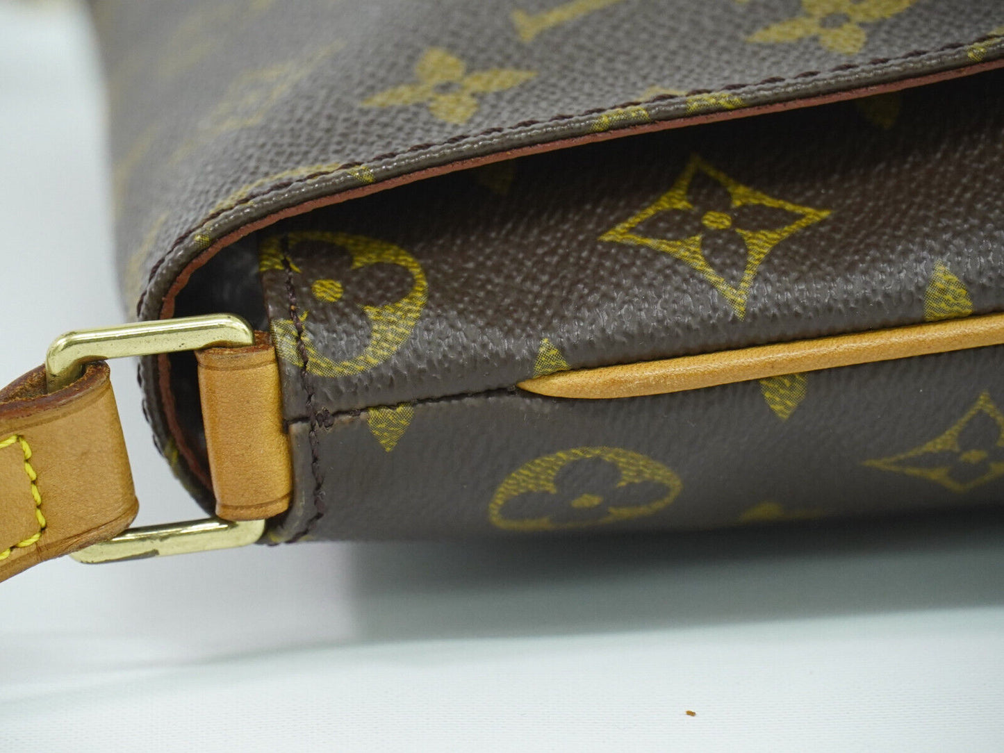 Louis Vuitton Musette Tango Brown Canvas Shoulder Bag