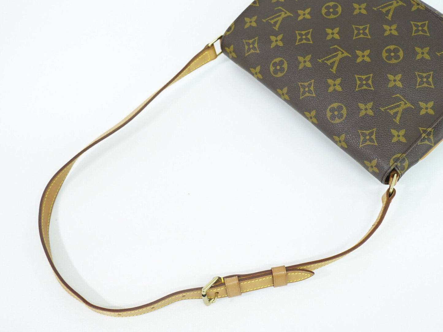 Louis Vuitton Musette Tango Brown Canvas Shoulder Bag