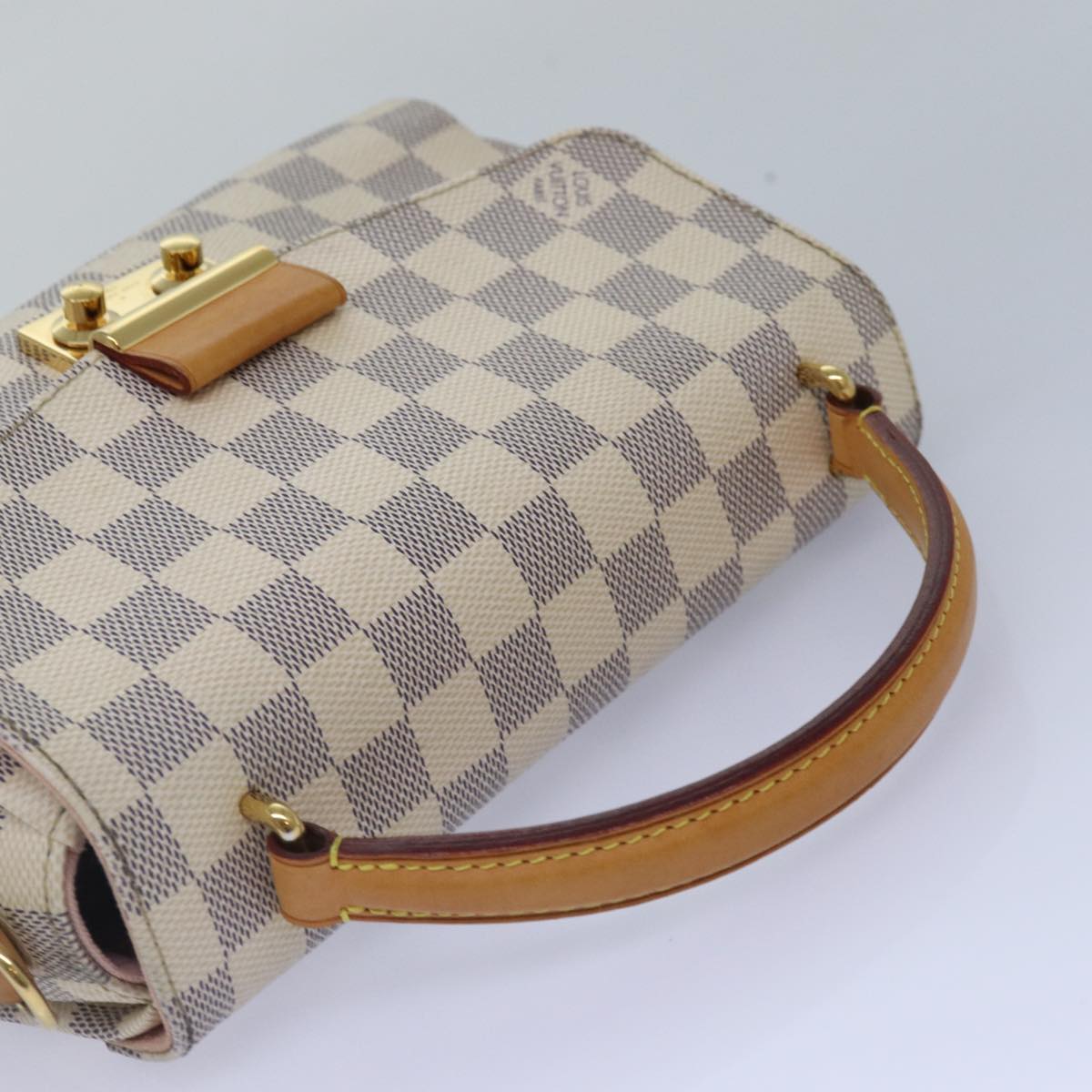 Louis Vuitton Croisette White Canvas Hand Bag