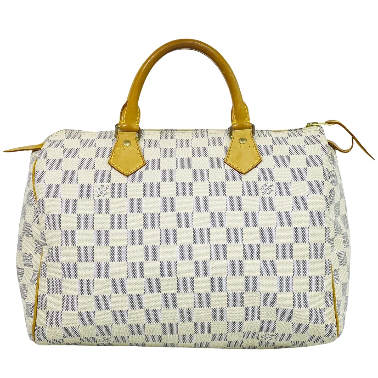 Louis Vuitton Speedy 30 White Canvas Hand Bag