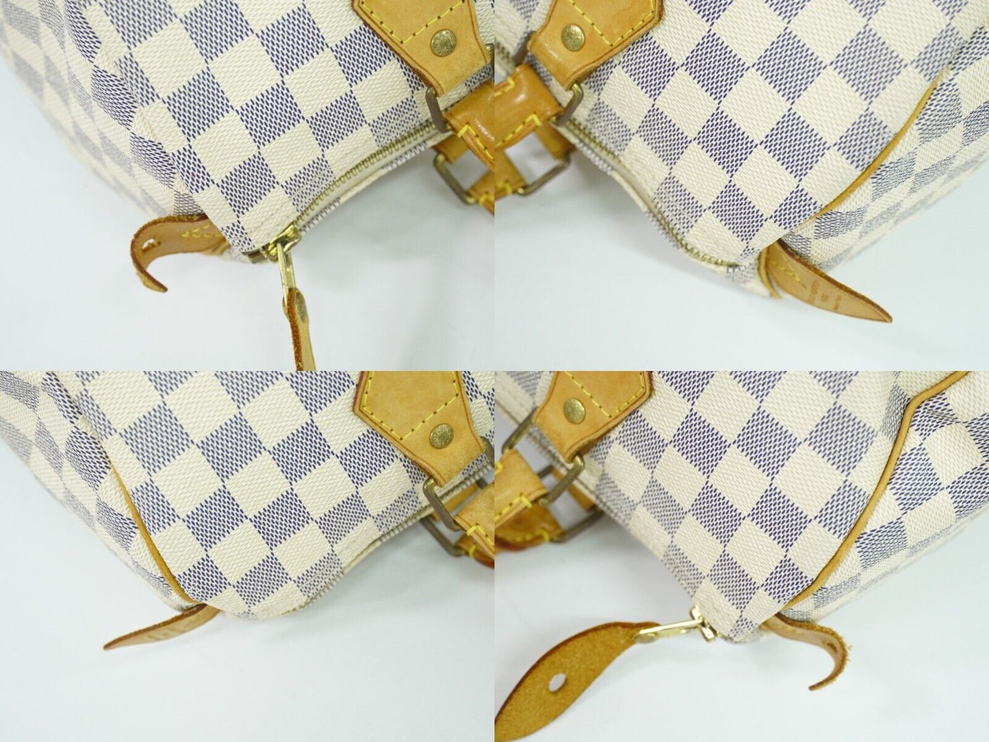 Louis Vuitton Speedy 30 White Canvas Hand Bag