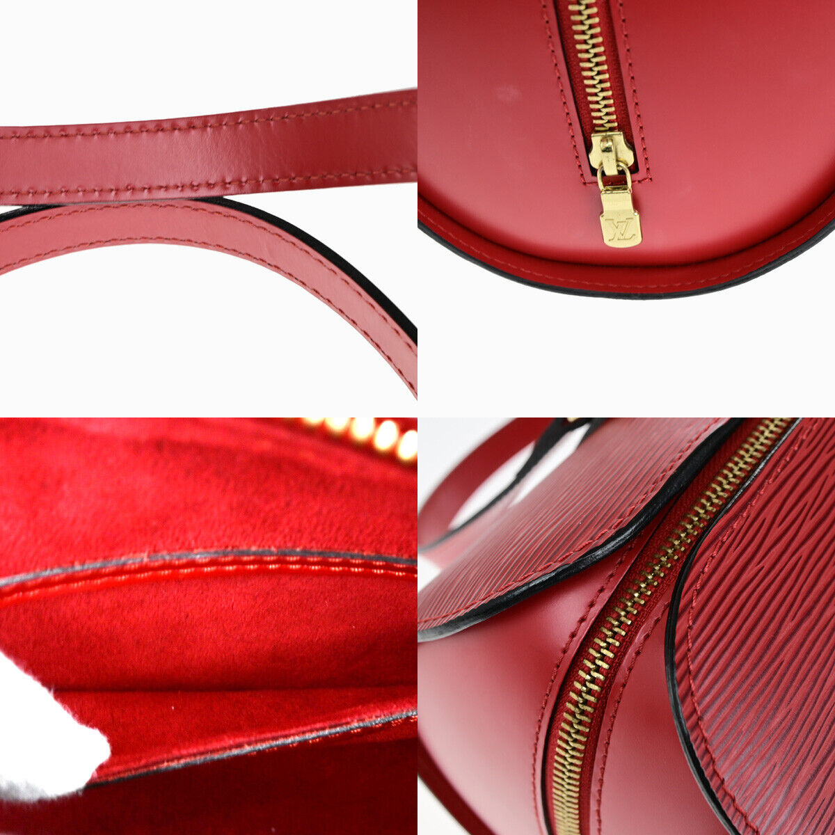 Louis Vuitton Soufflot Red Leather Shoulder Bag