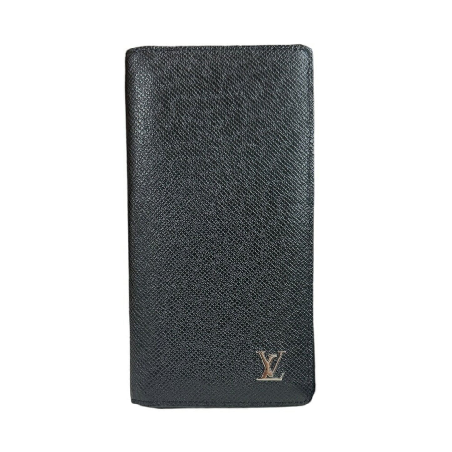 Louis Vuitton Brazza Black Leather Wallet Accessories