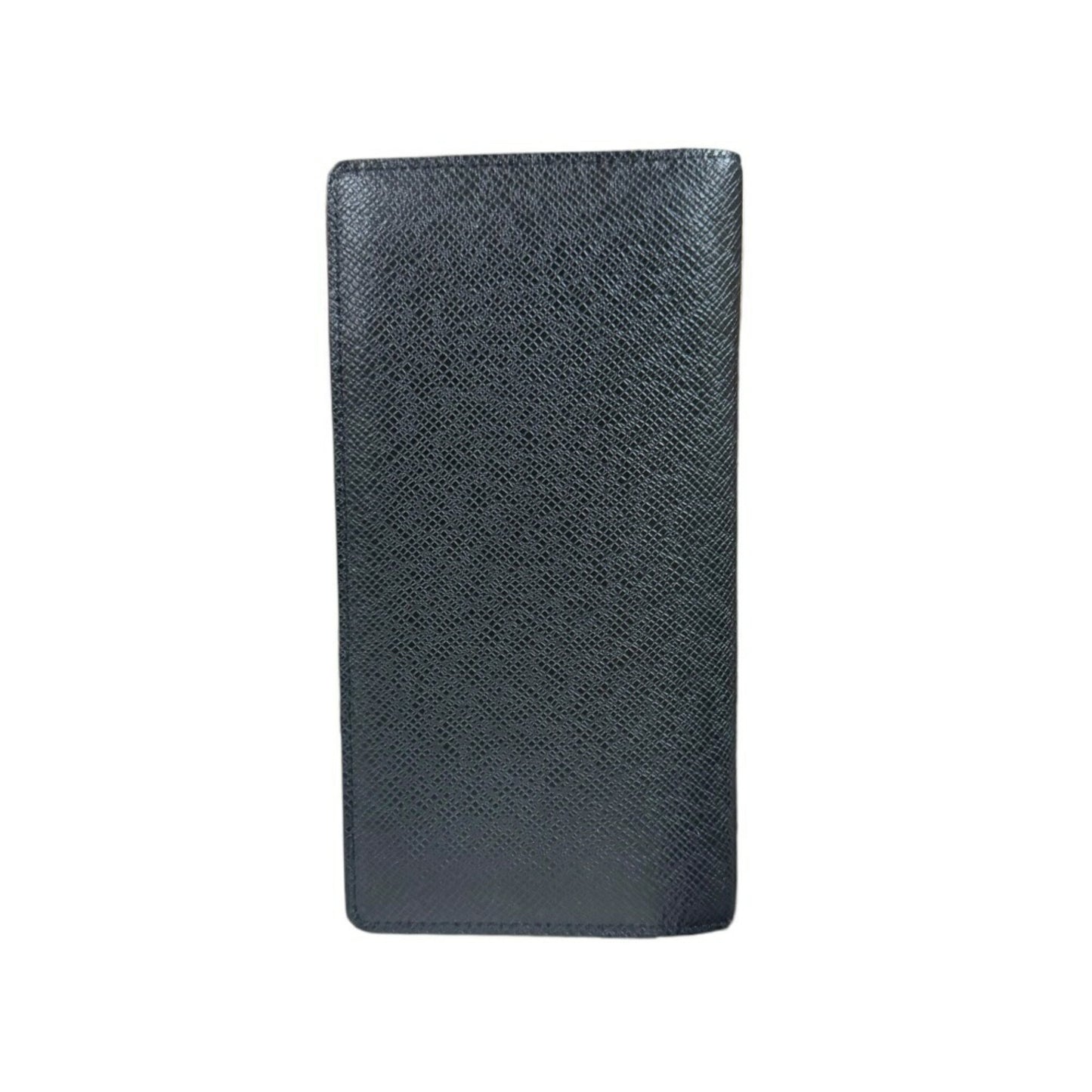 Louis Vuitton Brazza Black Leather Wallet Accessories