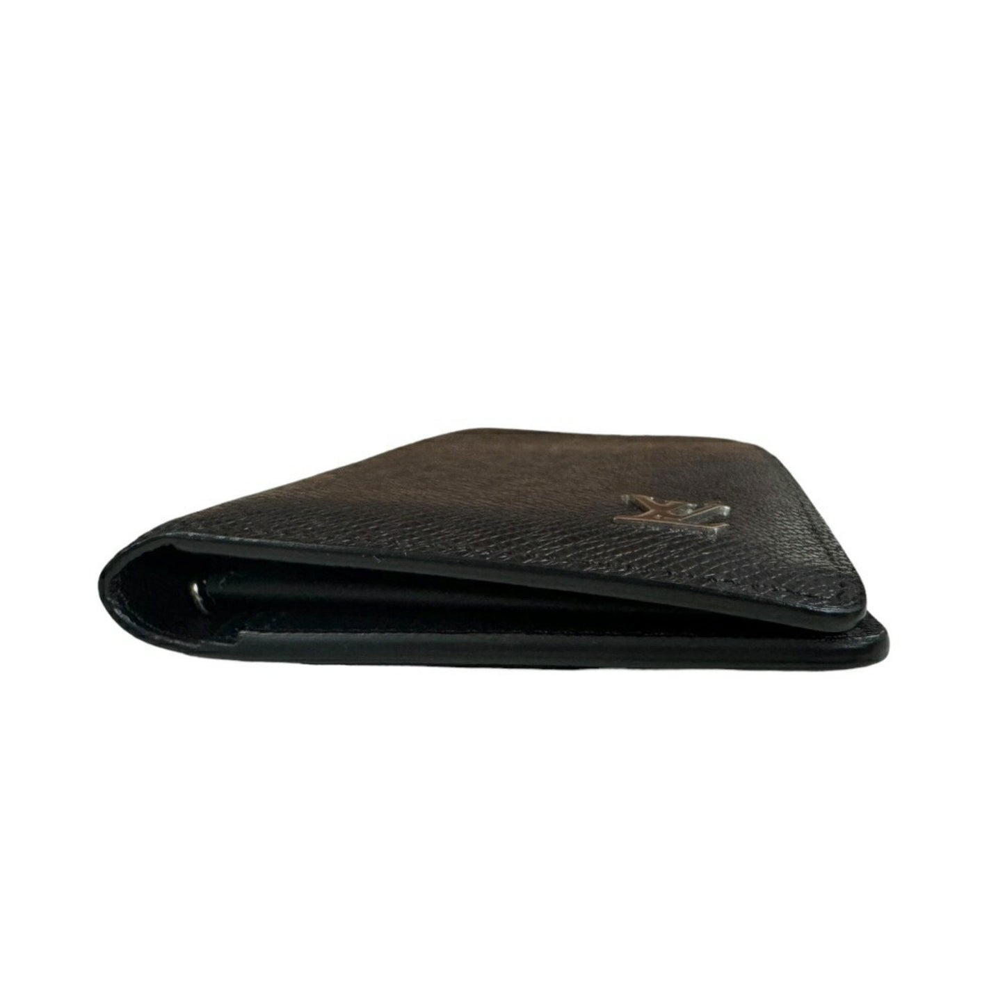 Louis Vuitton Brazza Black Leather Wallet Accessories