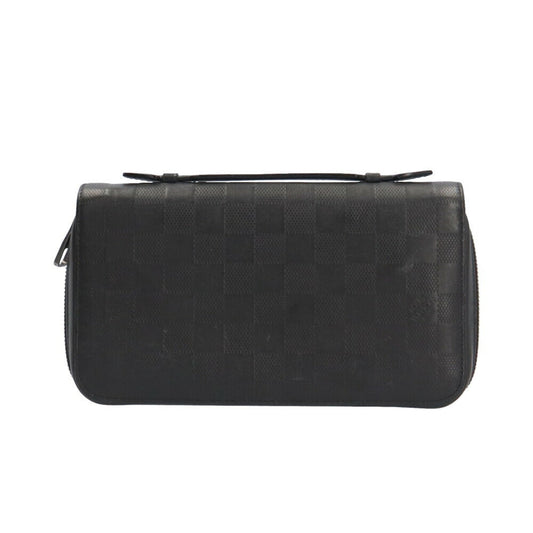 Louis Vuitton Zippy XL Black Leather Wallet Accessories