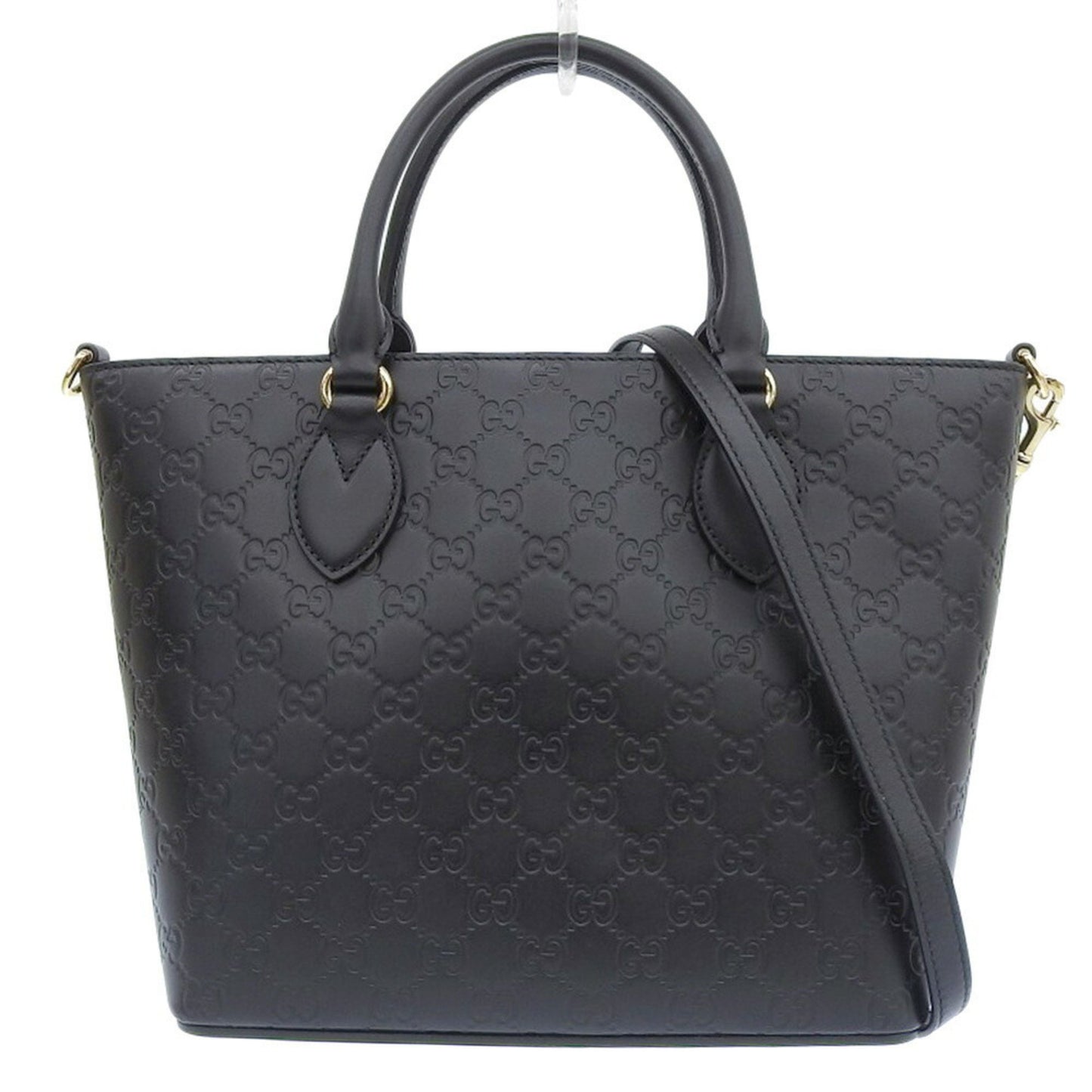 Gucci Guccissima Black Leather Hand Bag