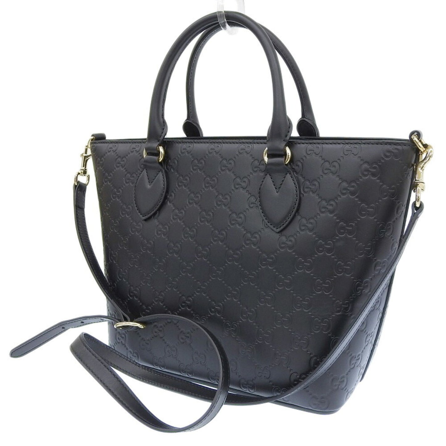 Gucci Guccissima Black Leather Hand Bag