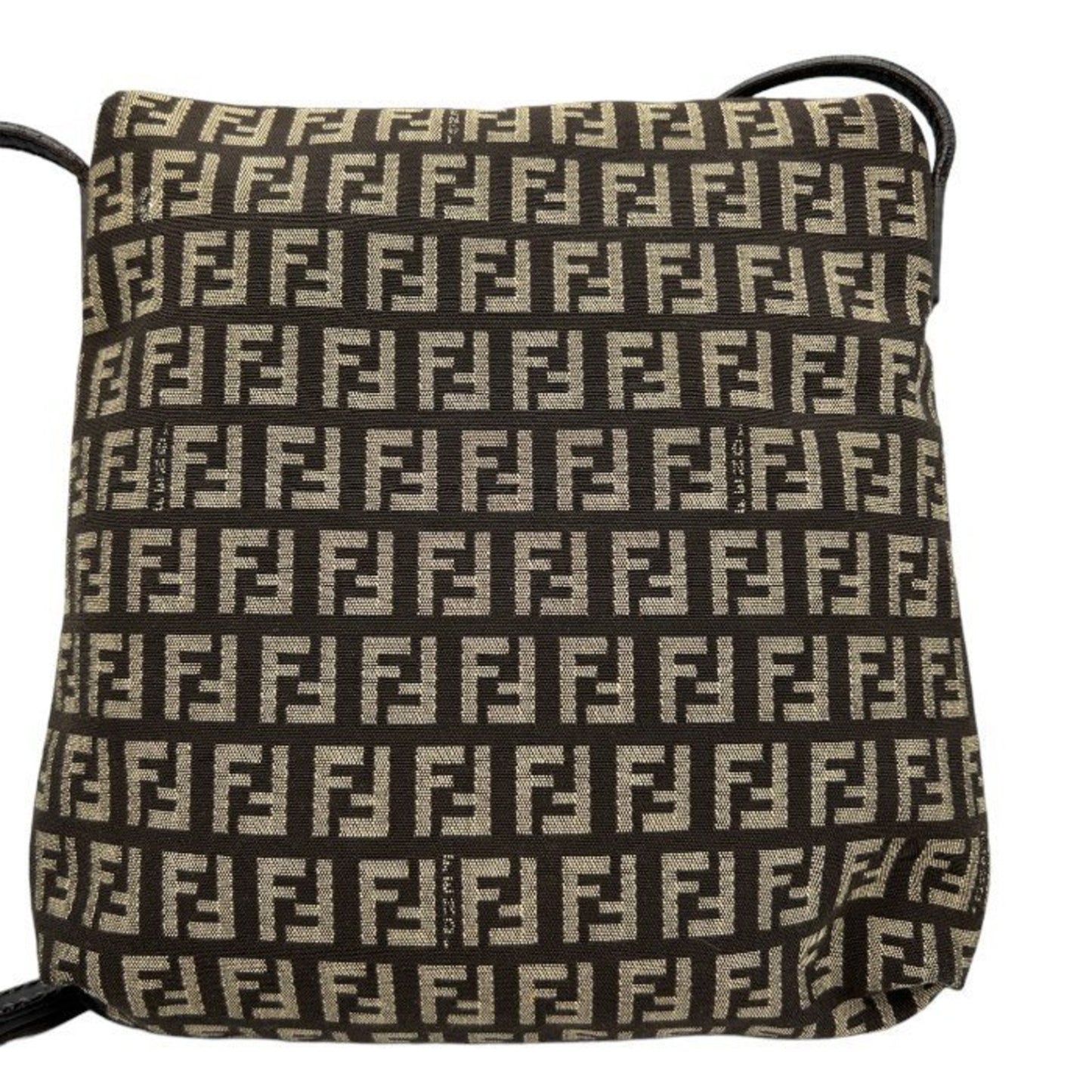 Fendi Zucca Brown Canvas Shoulder Bag