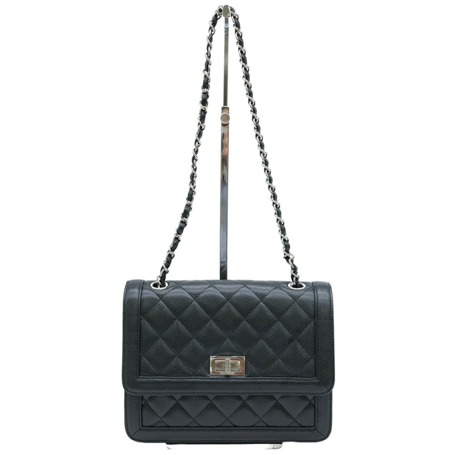 Chanel 2,55 Black Leather Shoulder Bag