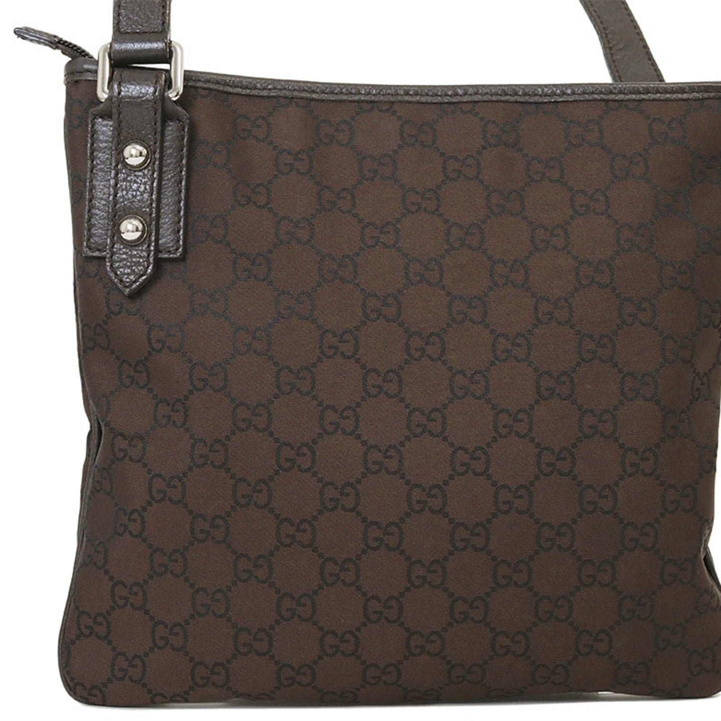 Gucci Brown Canvas Shoulder Bag