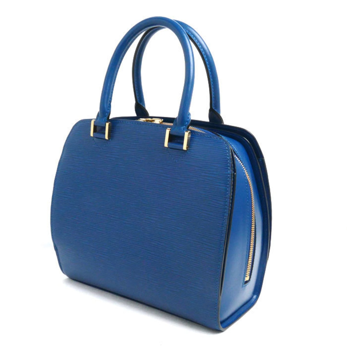 Louis Vuitton Pont Neuf Blue Leather Hand Bag