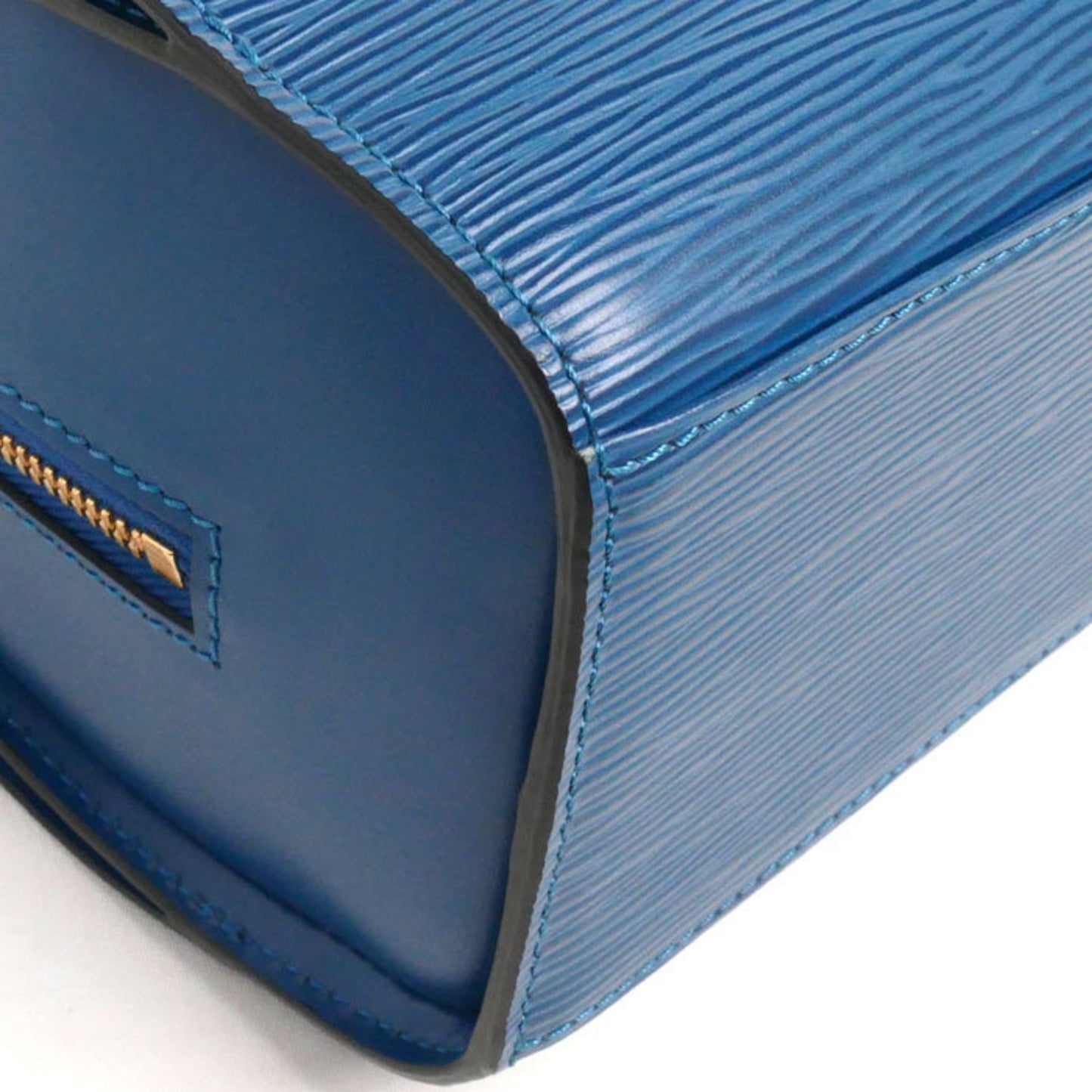 Louis Vuitton Pont Neuf Blue Leather Hand Bag