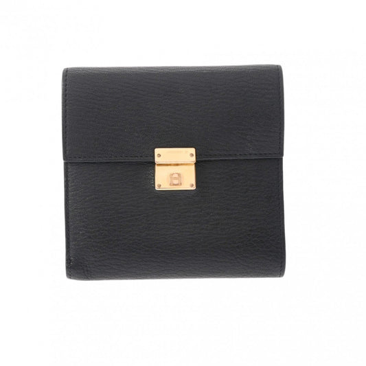 Hermès Clic 12 Black Leather Wallet Accessories