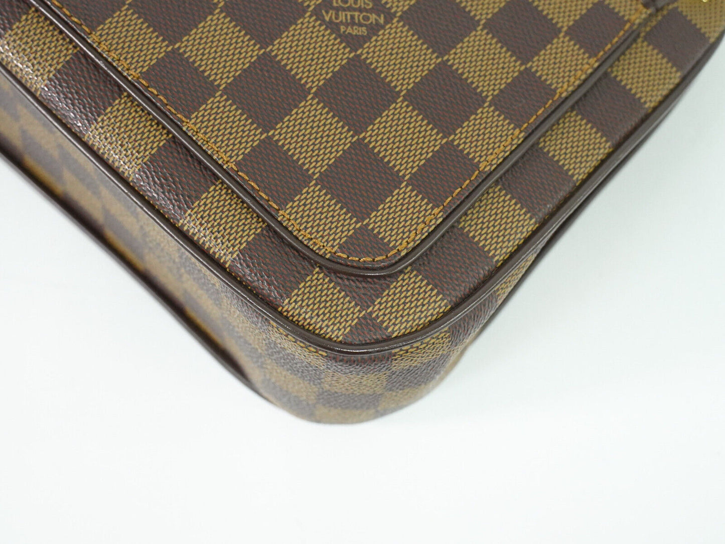 Louis Vuitton Aubagne Brown Leather Shoulder Bag