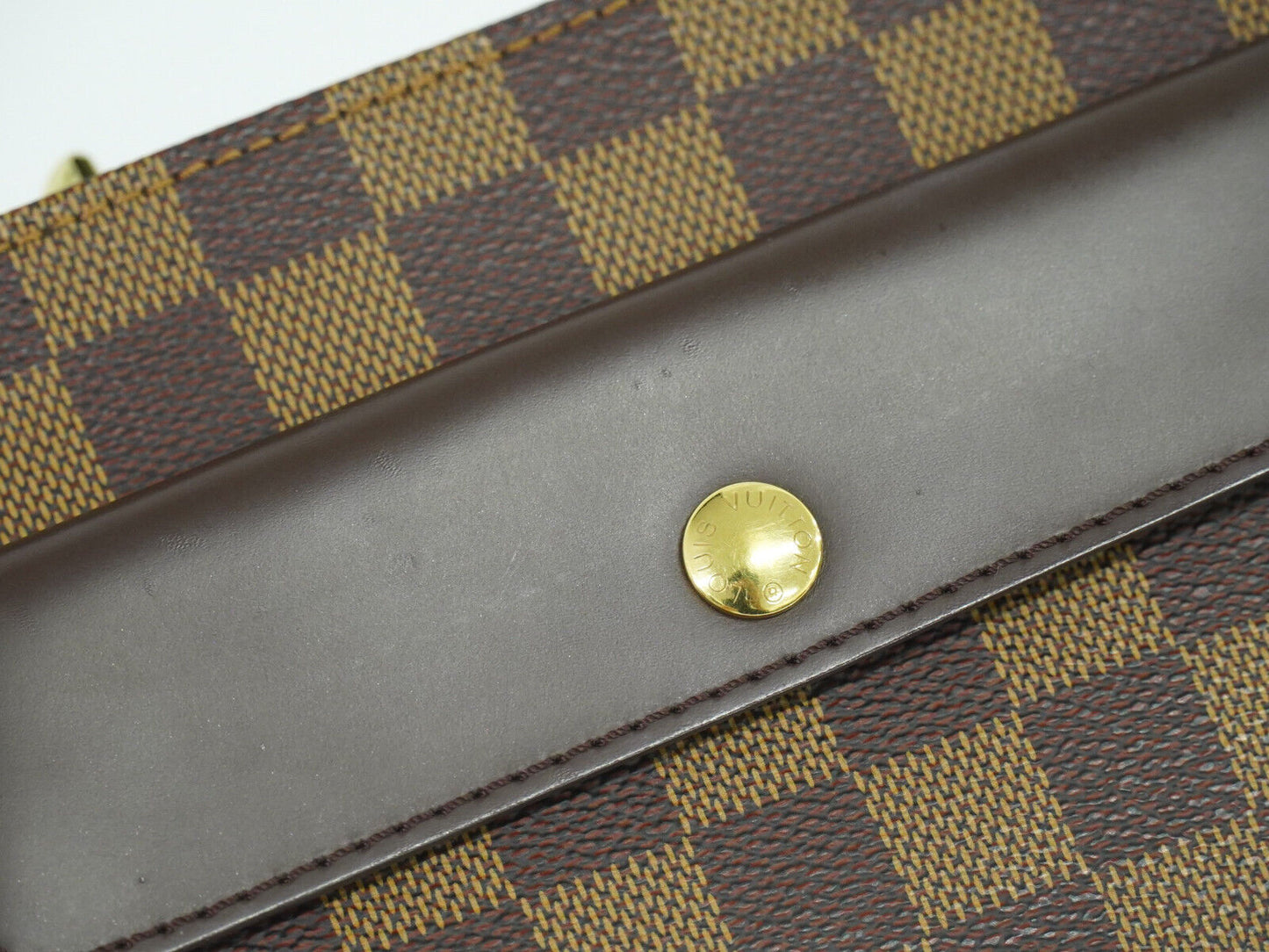 Louis Vuitton Aubagne Brown Leather Shoulder Bag