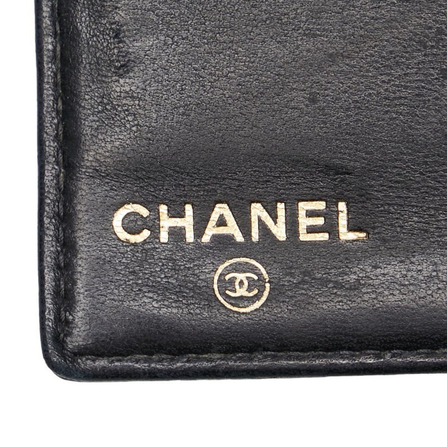 Chanel Logo CC Black Leather Wallet Accessories