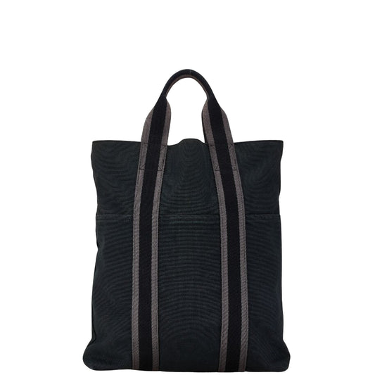 Hermès Fourre tout Black Canvas Hand Bag