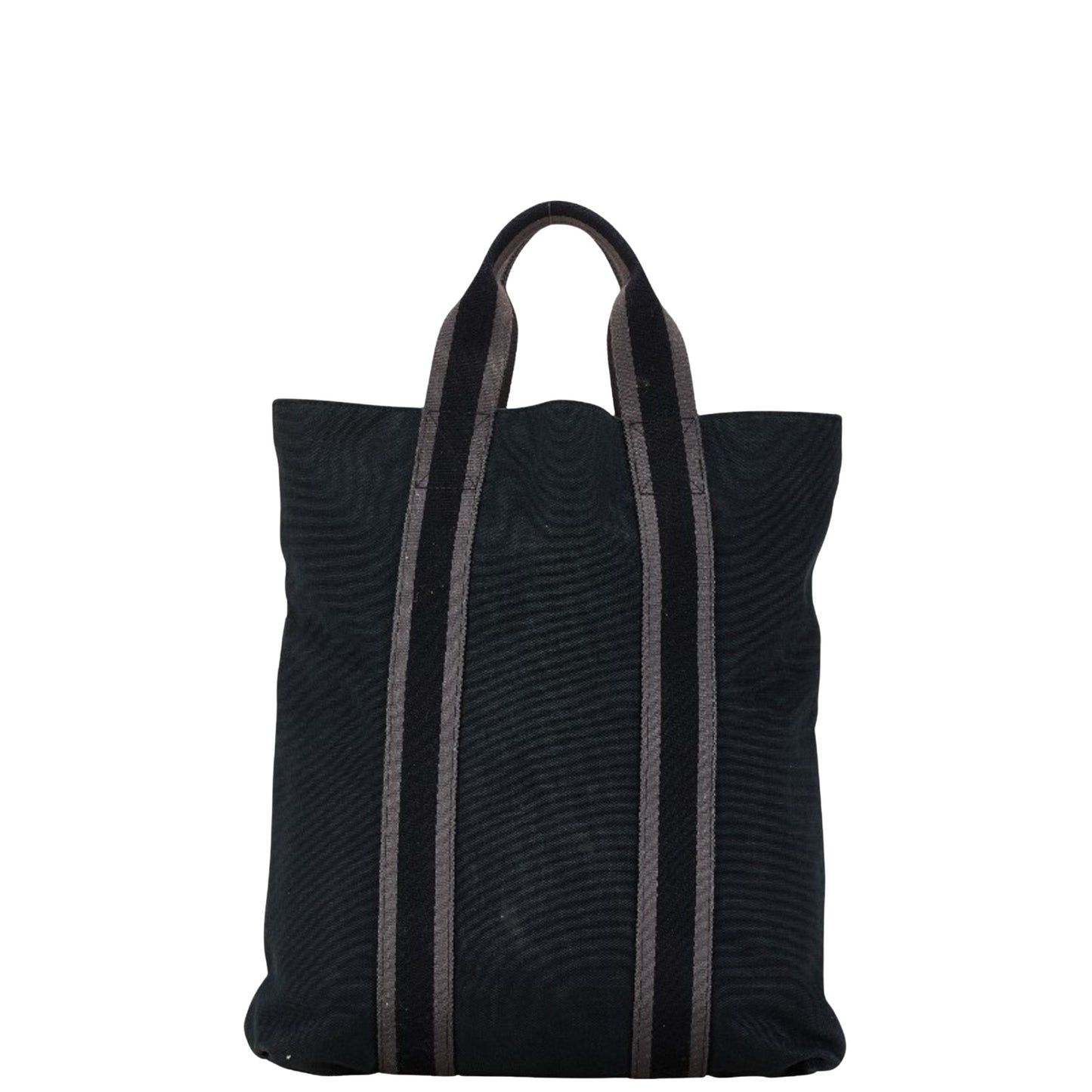 Hermès Fourre tout Black Canvas Hand Bag