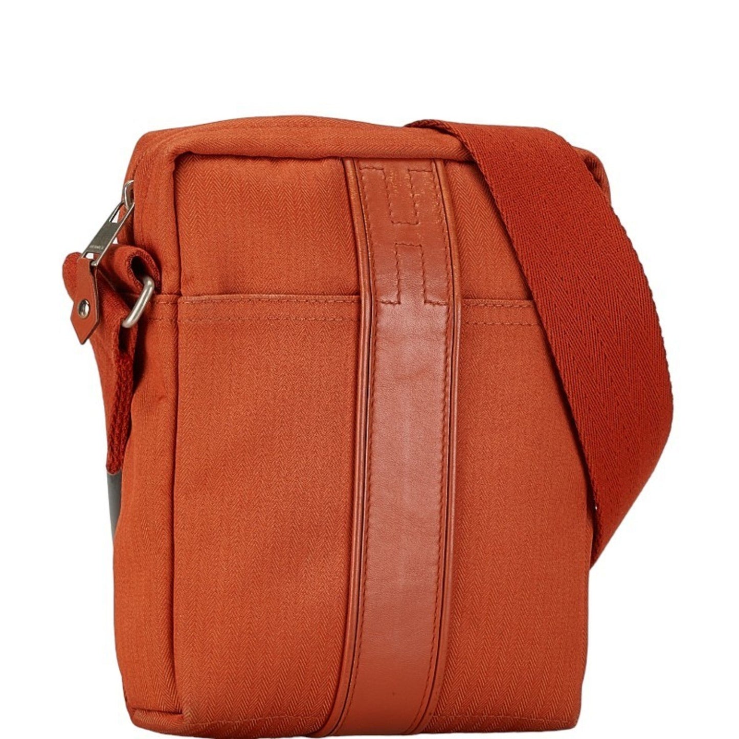 Hermès Acapulco Orange Canvas Shoulder Bag