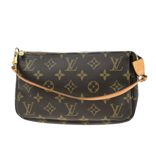 Louis Vuitton Pochette accessoires Brown Canvas Clutch Bag