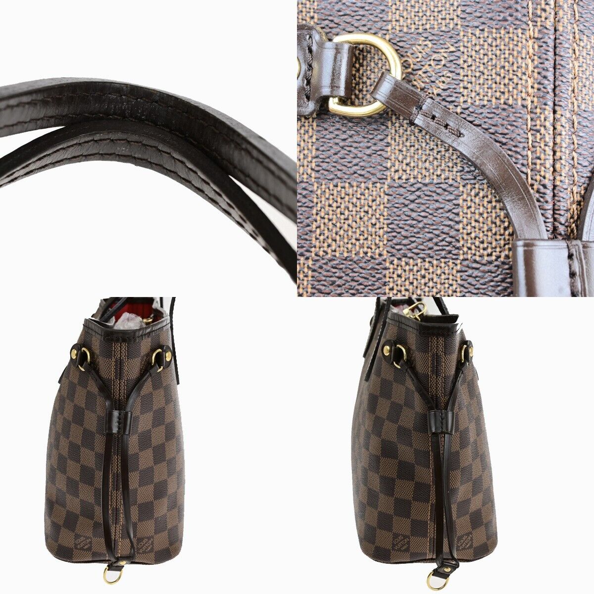 Louis Vuitton Neverfull PM Brown Canvas Tote Bag