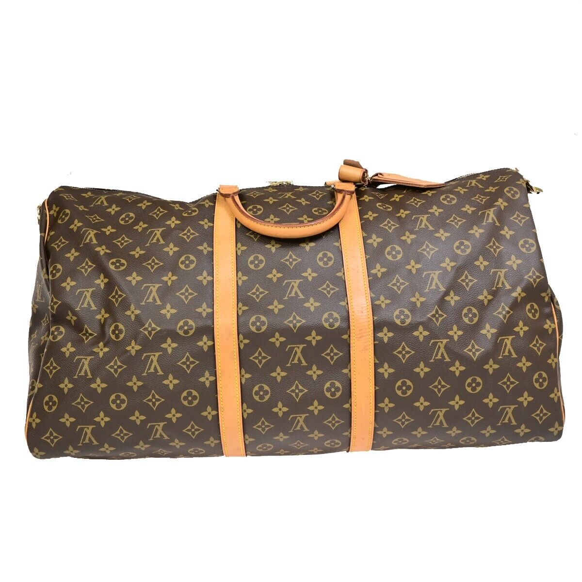 Louis Vuitton Keepall Bandoulière 60 Brown Canvas Travel Bag