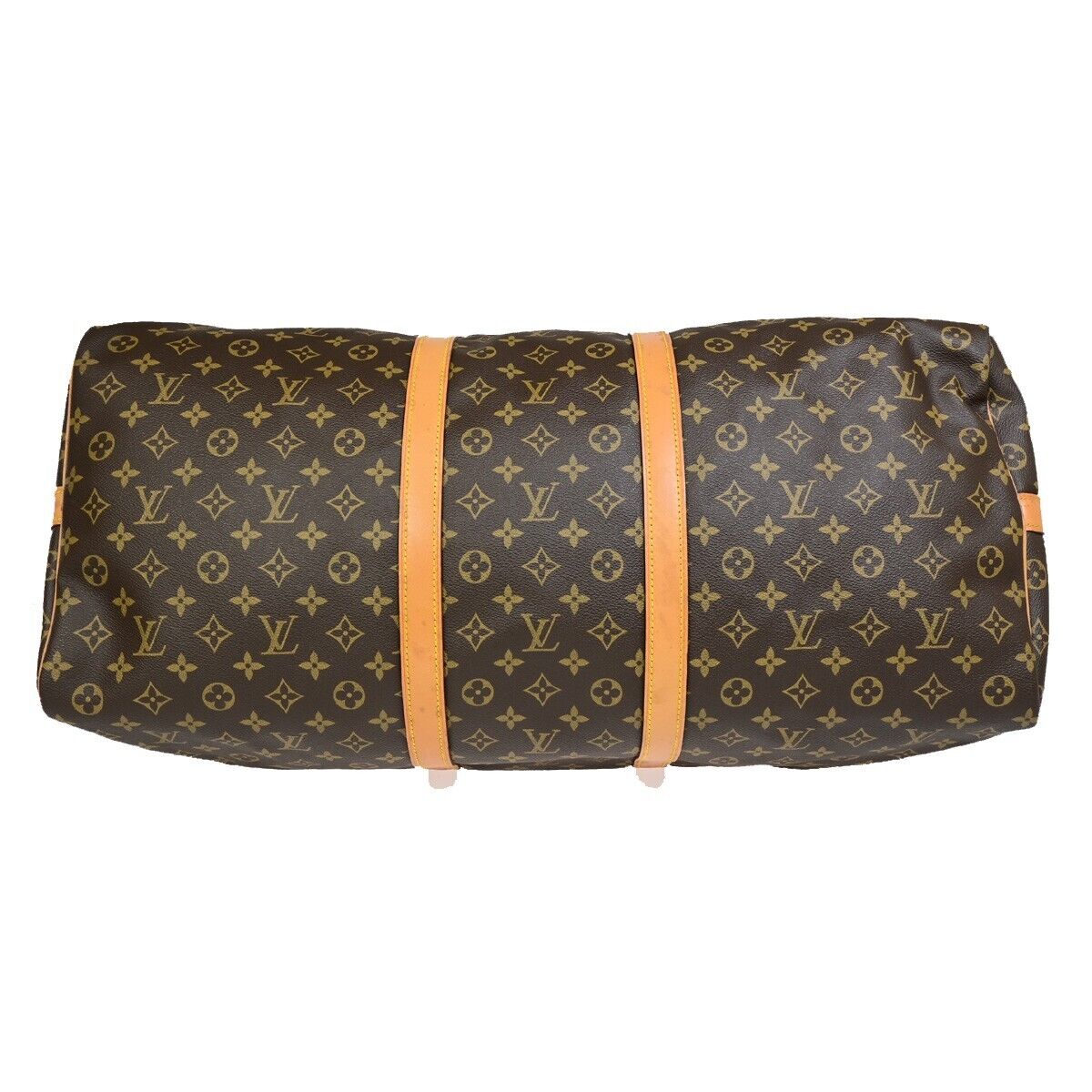 Louis Vuitton Keepall Bandoulière 60 Brown Canvas Travel Bag