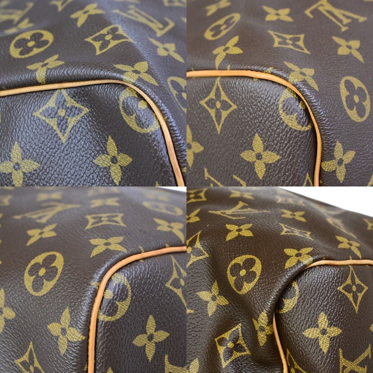 Louis Vuitton Keepall Bandoulière 60 Brown Canvas Travel Bag