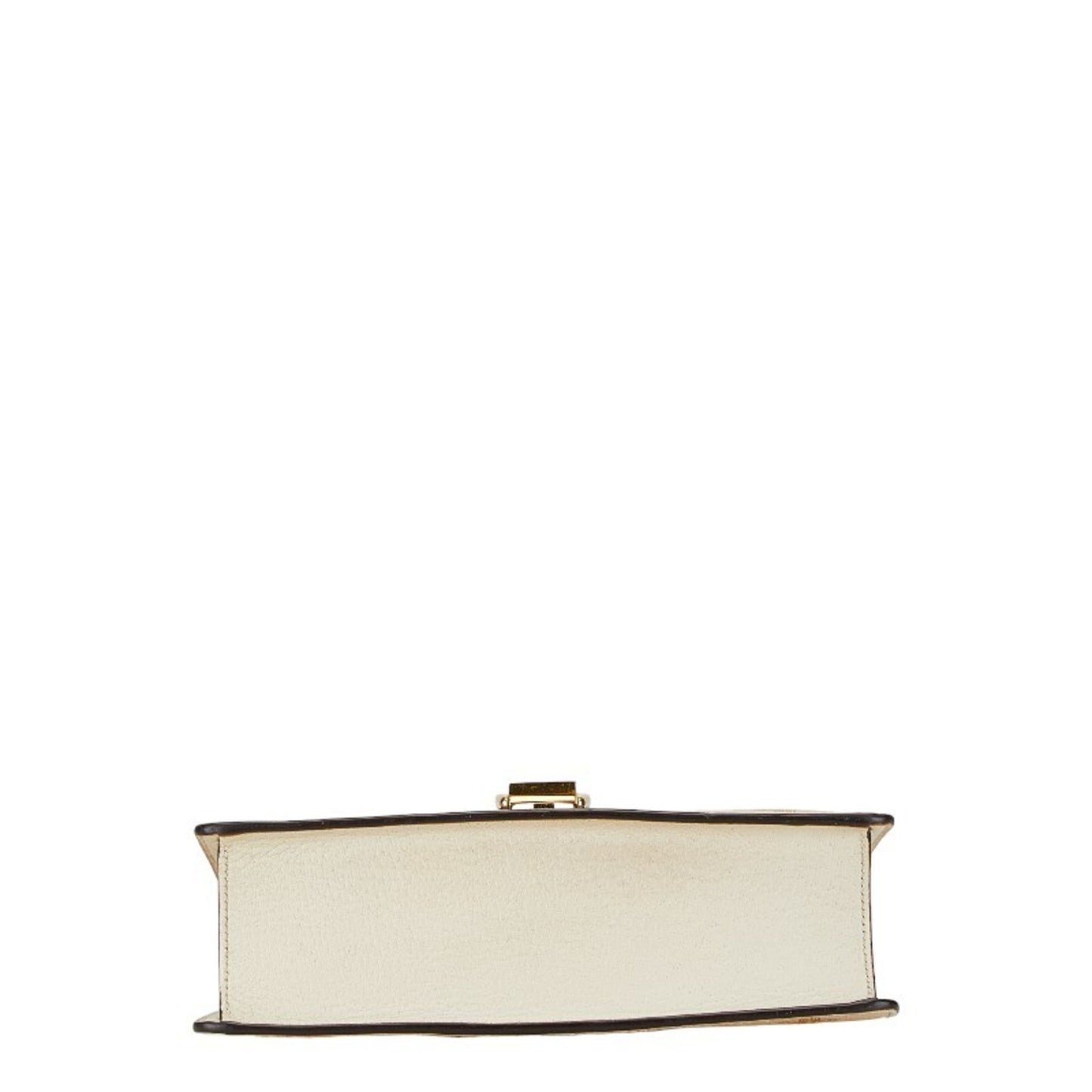 Gucci Sylvie White Leather Shoulder Bag