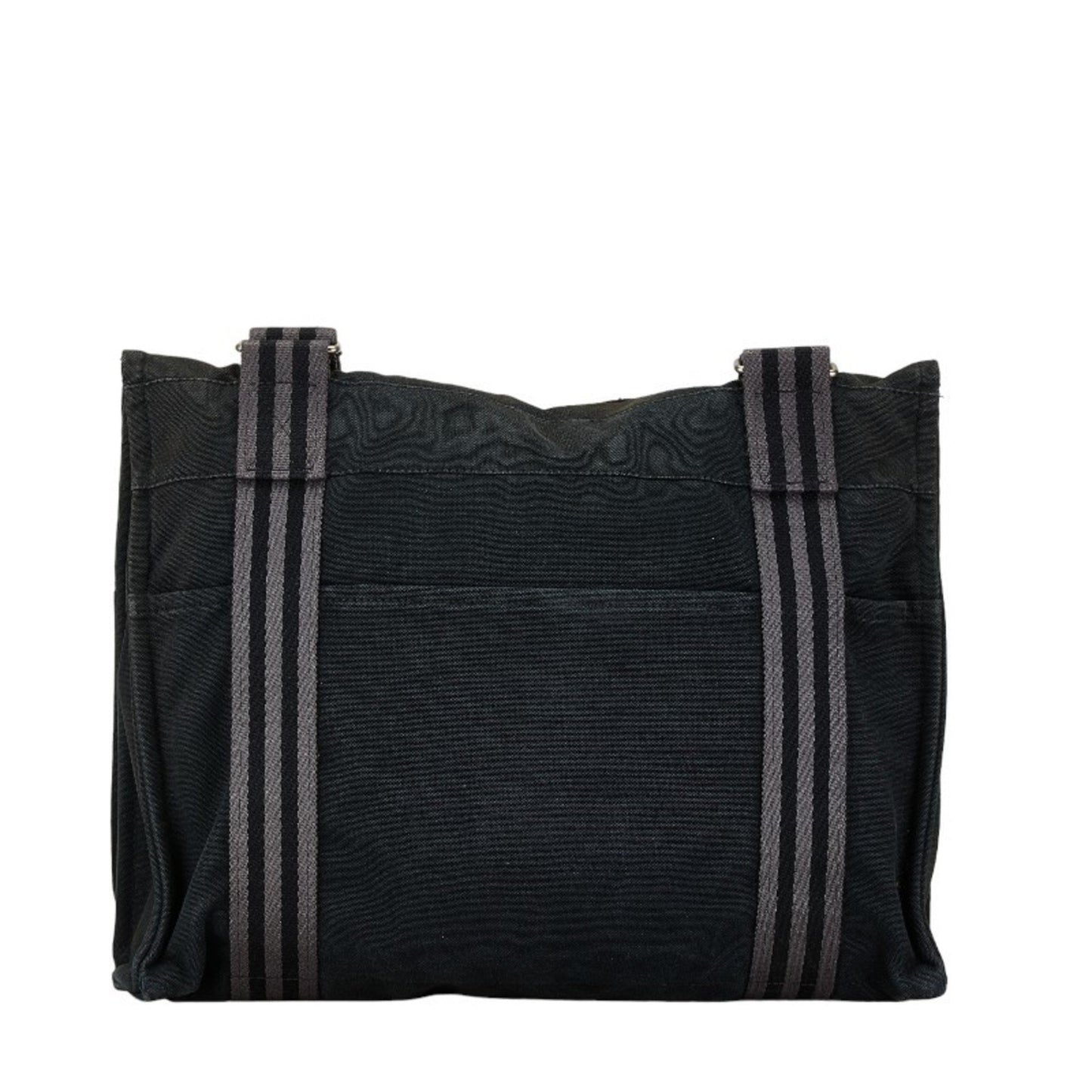 Hermès Herline Black Canvas Shoulder Bag