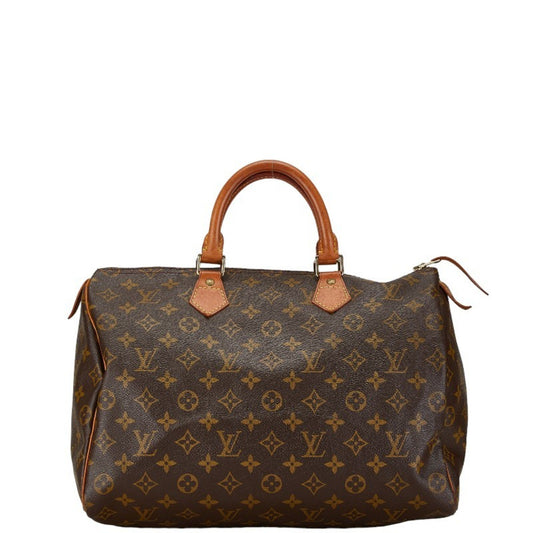 Louis Vuitton Speedy 35 Brown Canvas Hand Bag