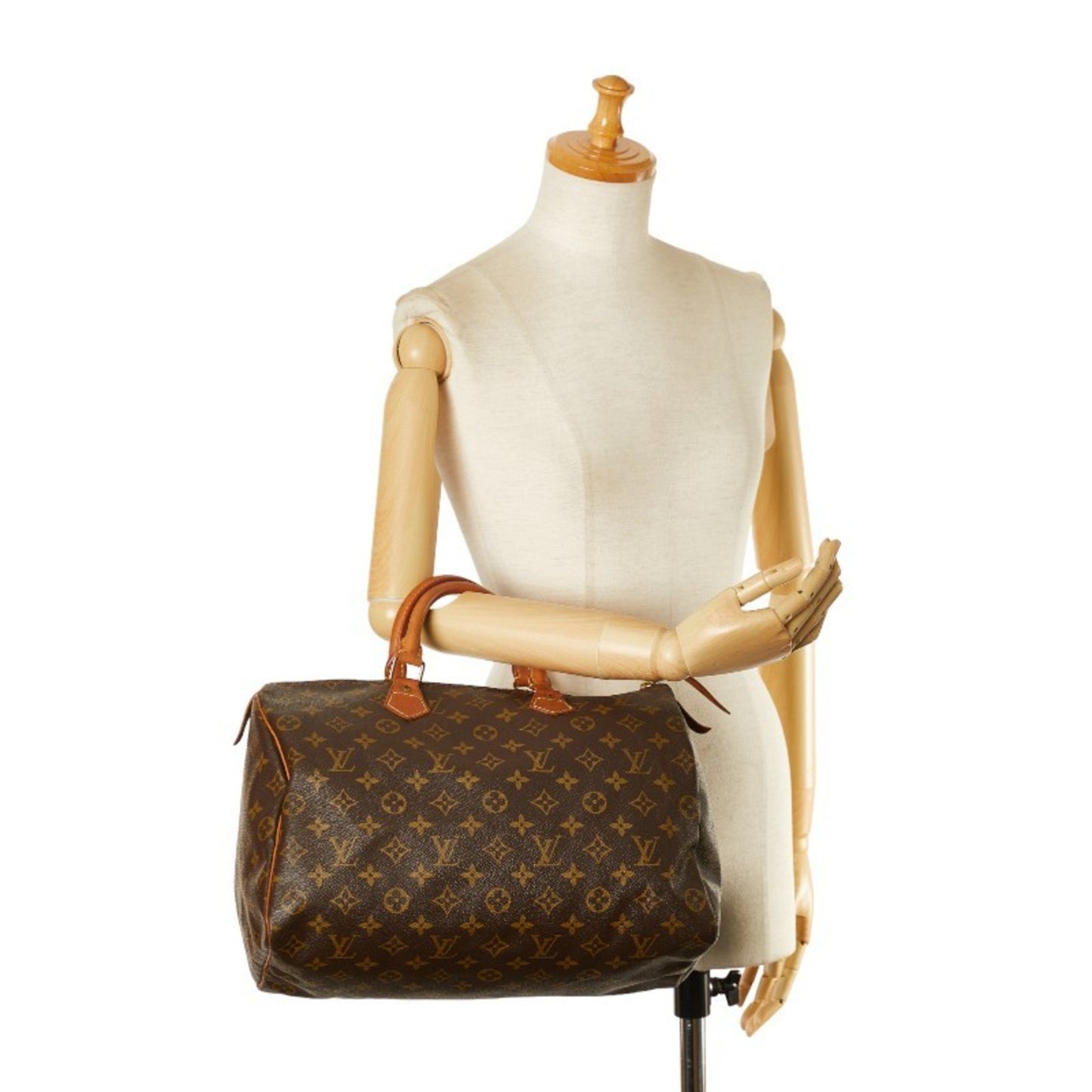 Louis Vuitton Speedy 35 Brown Canvas Hand Bag