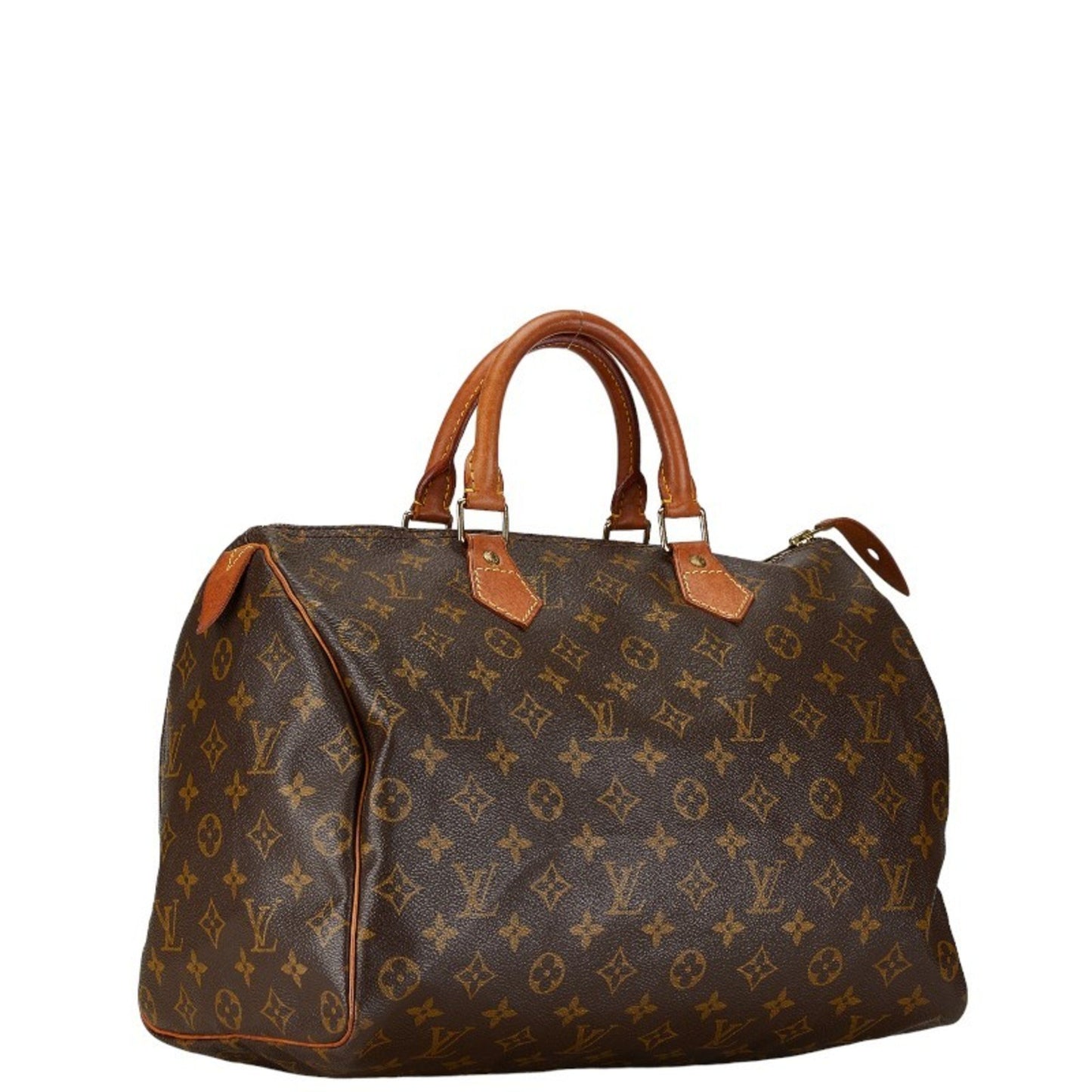 Louis Vuitton Speedy 35 Brown Canvas Hand Bag