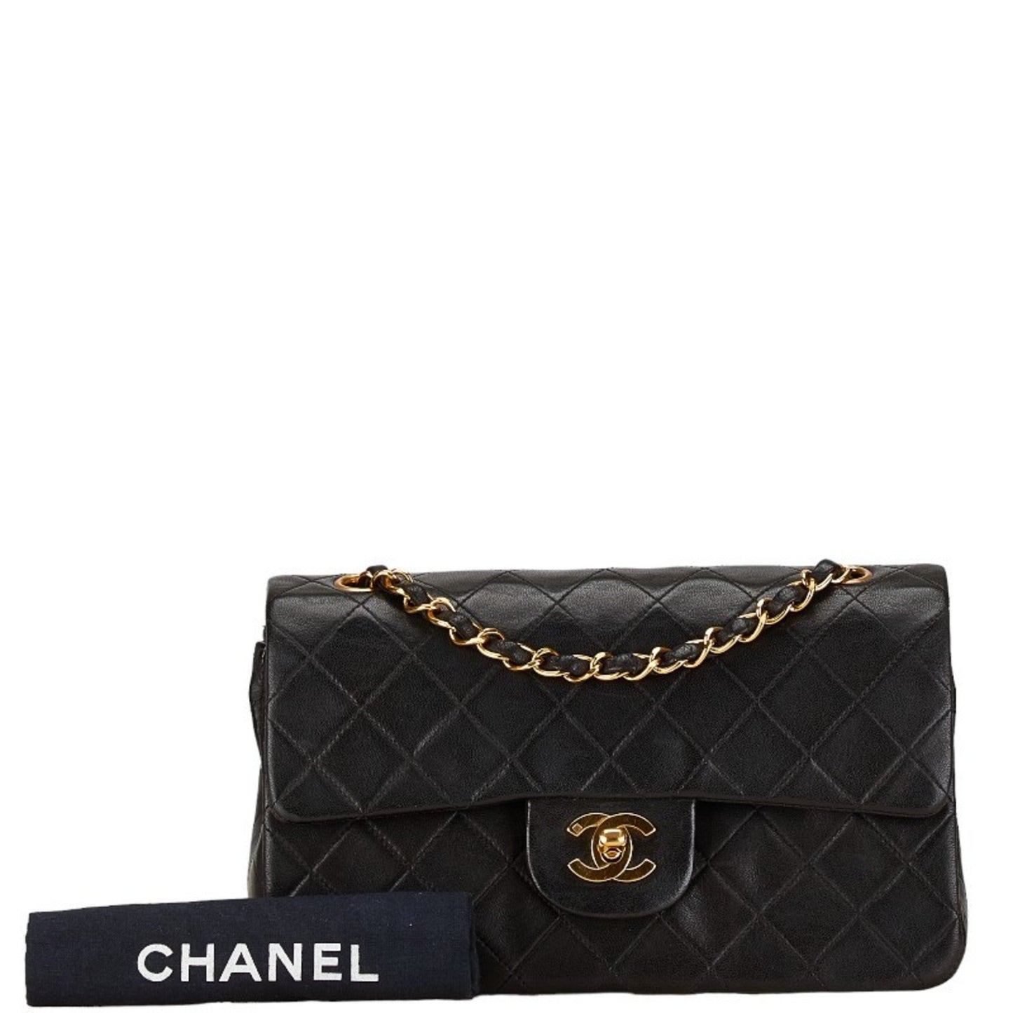 Chanel Timeless Black Leather Shoulder Bag