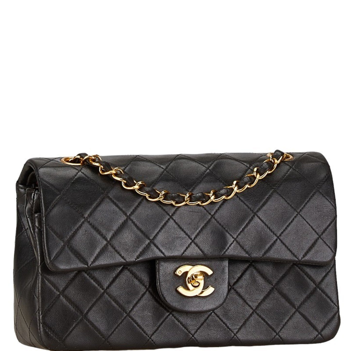 Chanel Timeless Black Leather Shoulder Bag